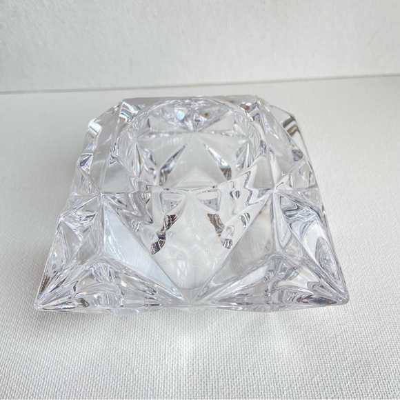 PartyLite Quad Prism lead crystal clear candle holder votive or tealight P0129 - Picture 3 of 9